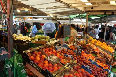 Wochenmarkt in Enschede. Wochenmarkt in Enschede.