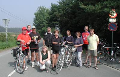10.08.2003 Die allererste Tagestour des Olfener Radlertreffs ins Münsterland.