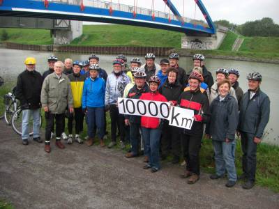 26.09.2010 Jahresabschluss 2010 mit 10 000 km SuS Radlertreff seit Bestehen.