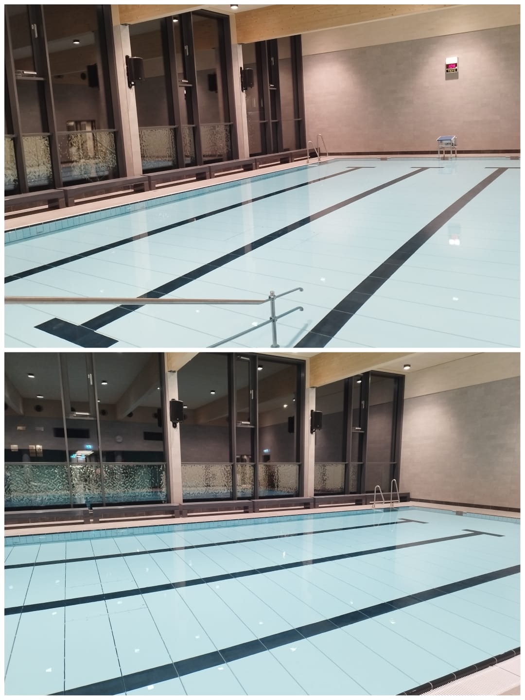 Wassergymnastik im neuen Hallenbad